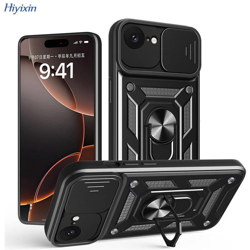 Suitable for Iphone18Pro Max Sergeant Ring Stand Phone Case Apple 7 Armor Push Window Protective Cover