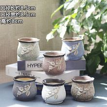 多肉花盆素烧糖果色简约陶瓷盆室内阳台植物小花盆处理一件包邮