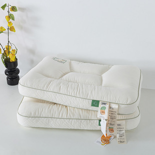 Zero Sense Soybean Pillow Core Medium Height Pillow Bacteriostatic Cotton Single Student Dormitory White Pillow One Pair 2