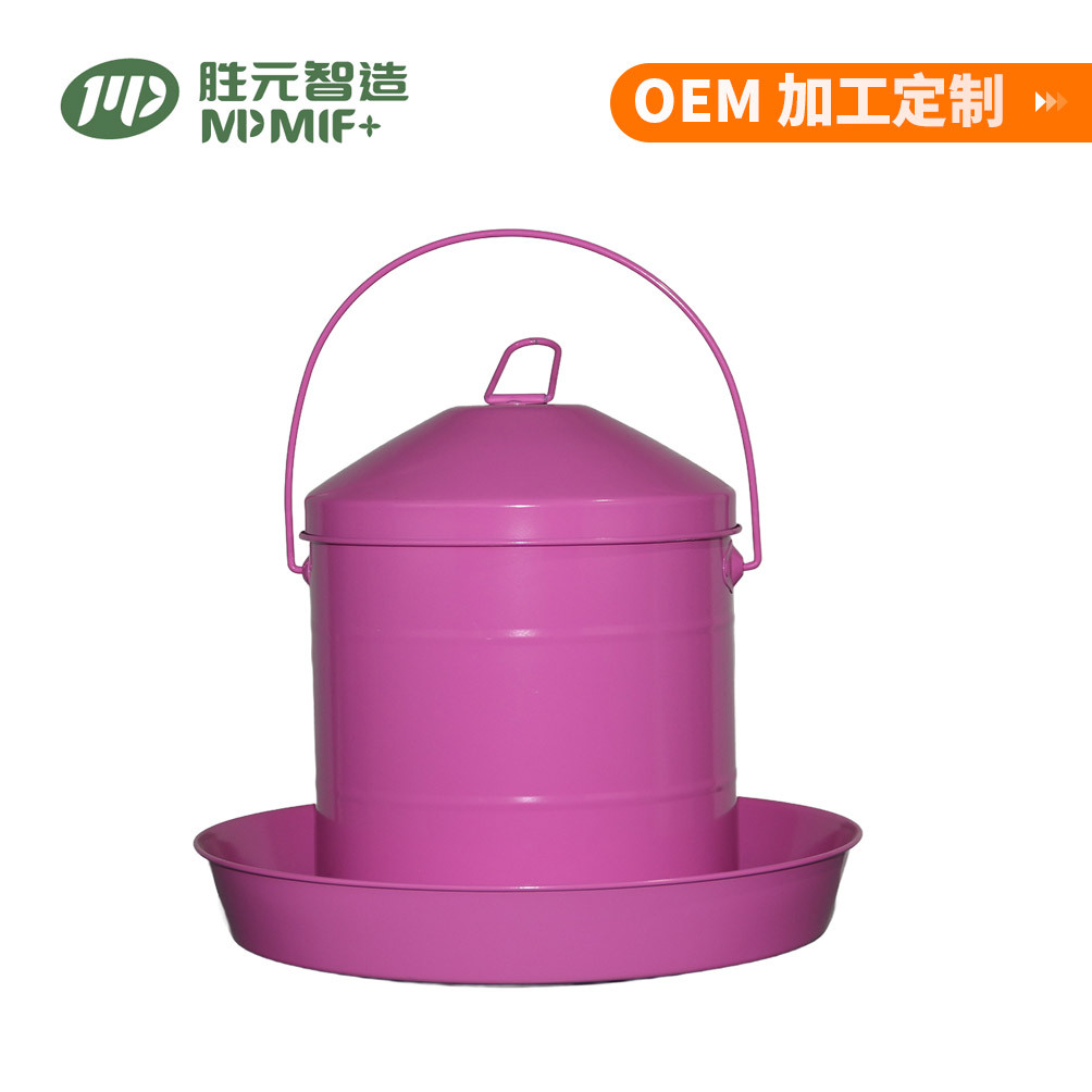 Galvanized iron chicken feeder 9L farmhouse poultry water feeder…