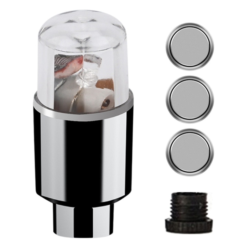 Coche transfronterizo rueda caliente Válvula de doble sentido neumático luz eBay Amazon rueda cubo decoración deslumbrante luz azul rojo verde color