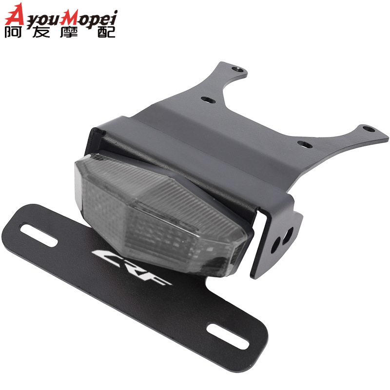 Honda – License plate holder/license plate holder LED Tail for - black-with-logo