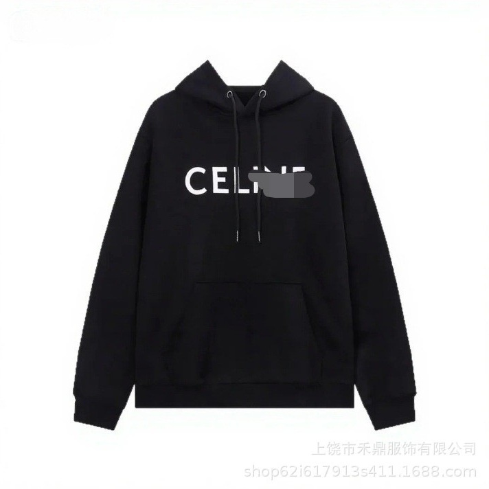 Cross-Border New Style Cel Letter Logo Hooded Sweatshirt for Men and Women, Casual Loose Outdoor Fashion Versatile Korean Style Jacket