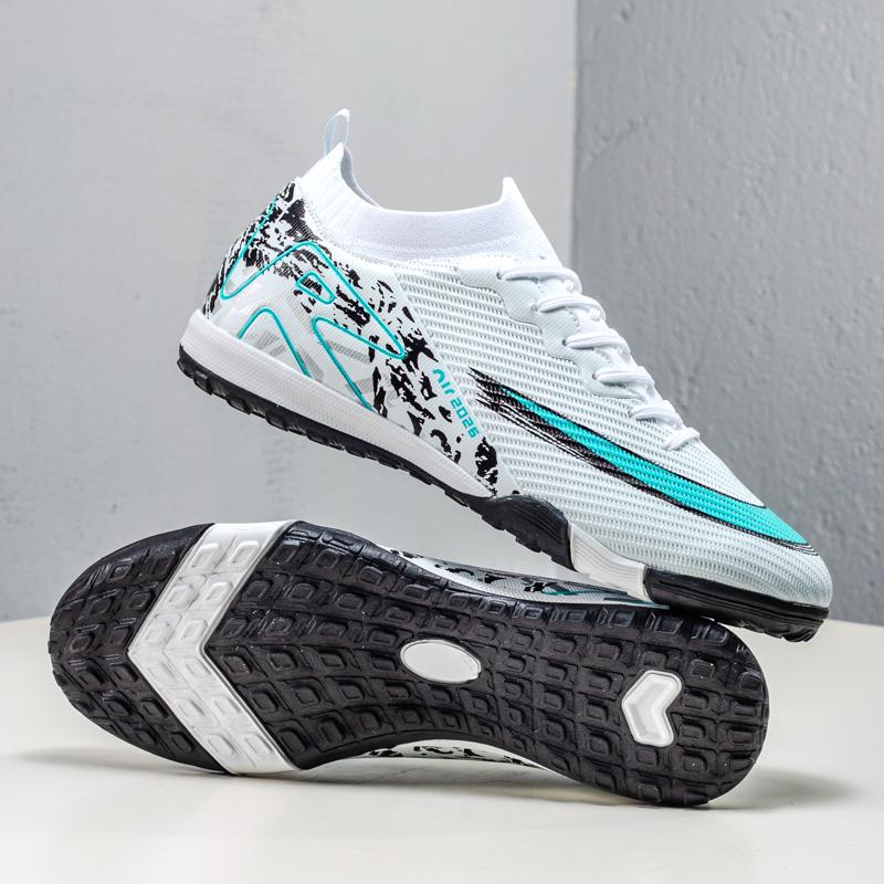 Zapatos de Fútbol con Tacos AG de TPU y TPR Ligeros de Corte Bajo para Pastos Sintéticos y Naturales