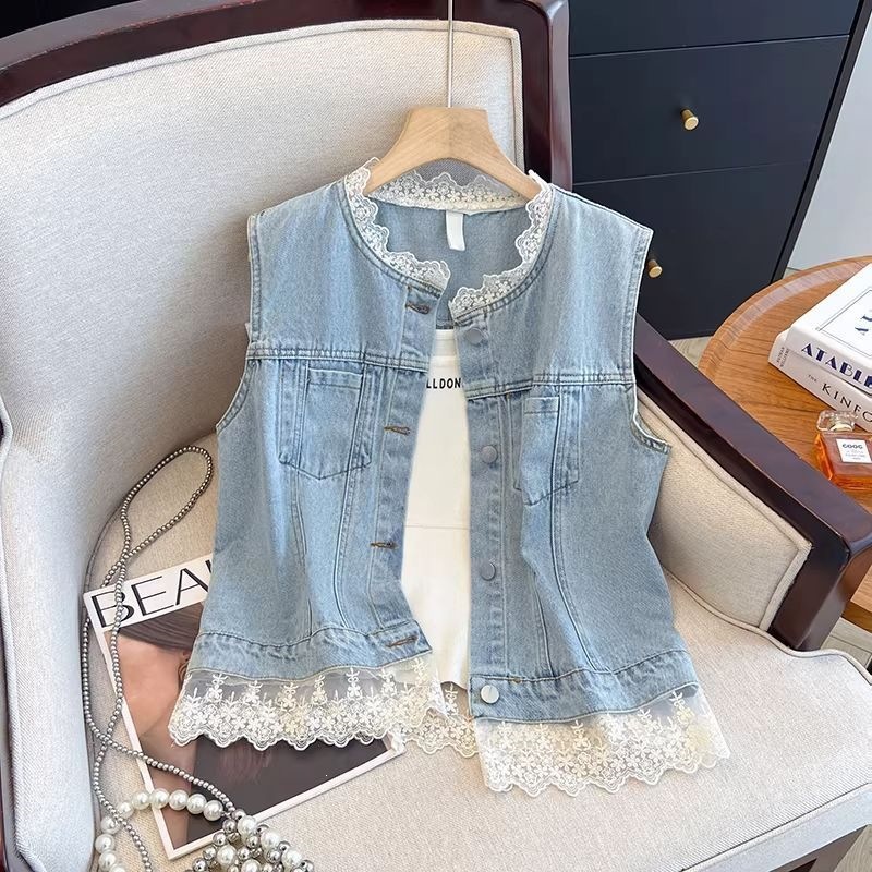 2026 nuevo chaqueta de hombro suelta y versátil de hombre pequeño sin mangas chaqueta de hombro image 7