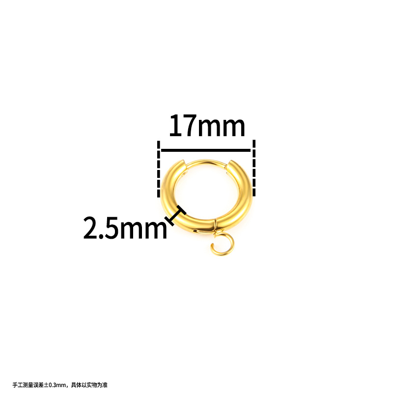 溶接リングピアスステンレスアクセサリーDIY部品製作男女イヤリングストラップ流蘇ファッションラウンドピアスアクセサリー