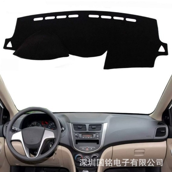 跨境适用现代 Solaris Accent Verna 12-17汽车中控仪表板盖防晒