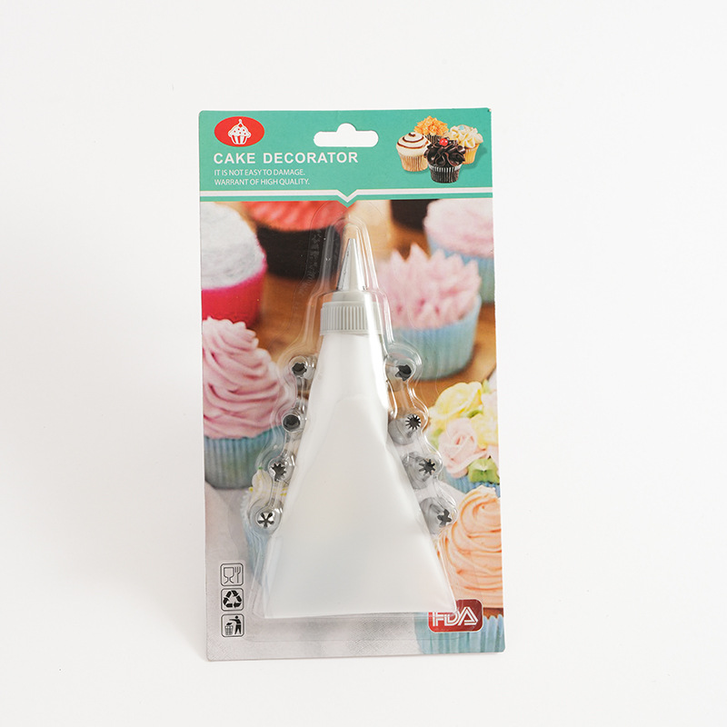 Conjunto de herramientas de enmarcado de flores pastel horneado decoración galletas de extrusión de flores boquilla de enmarcado de flores convertidor de bolsa de diez piezas