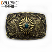 BULLZINE 锌合金西部牛仔皮带扣FP-03769-2复古热销休闲腰带扣