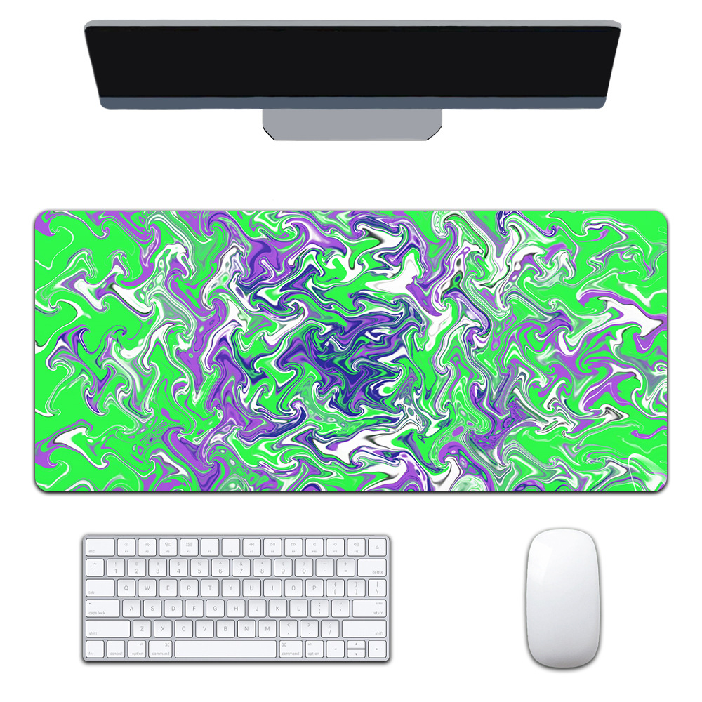 Mapa de calor transfronterizo extra-grande juego engrosado Oficina abstracto viento fluido colorido expansión corrugado mouse pad patrón personalizable