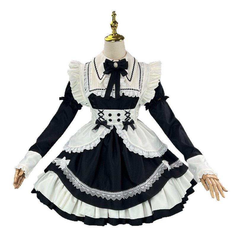 新製品クロスボーダーフルスコアメイドCOSスーツメイドスーツ取り外し可能な袖ロリータパフォーマンススーツインターネット有名人のライブブロードキャストスーツ|undefined