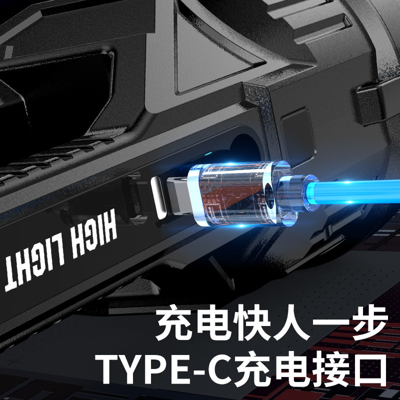 Transfronterizo nueva lámpara portátil al aire libre multifuncional de alta potencia lámpara de trabajo gran iluminación de inundación con lámpara de mantenimiento de visualización eléctrica