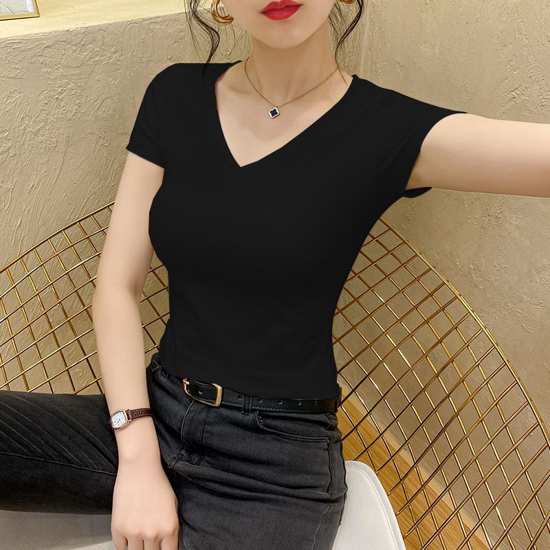 블랙 [브이넥 모달]