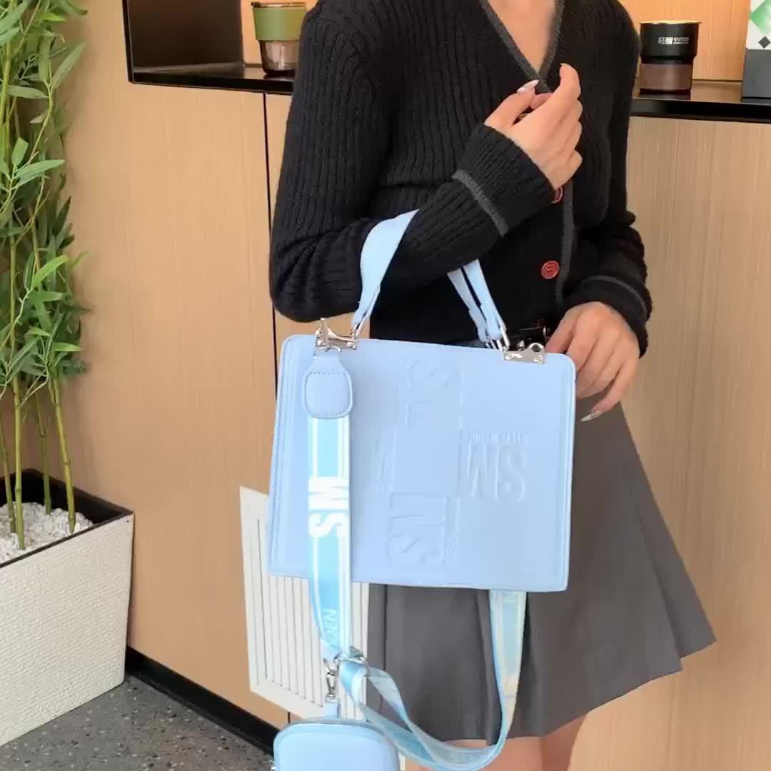 Bolso de hombro transfronterizo bolso de mujer con estampado de letras, tendencia de moda de alta gama, bolso de mensajero de letras de todo fósforo casual