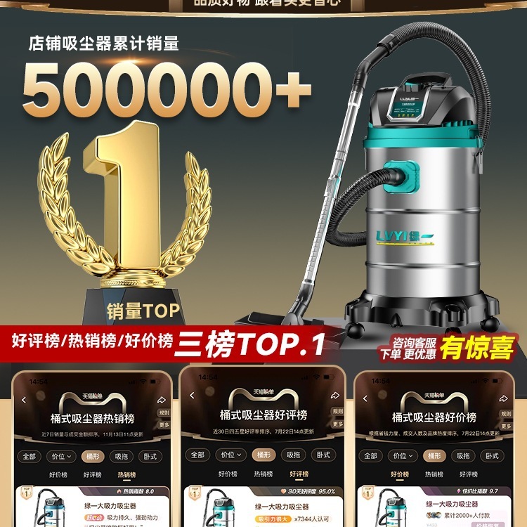 工业吸尘器家用大吸力汽车用大功率商用地毯保洁美缝专用小吸尘机|undefined