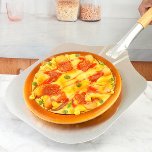 Customized Large Aluminum Pizza Shovel with Removable Handle Aluminum Shovel Cake Transfer Shovel Short Handle Non-Oxidized Aluminum Shovel Pizza