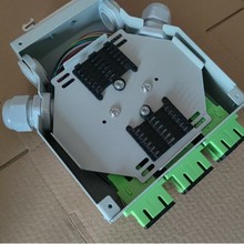 SC/APC12芯导轨式光纤终端盒 可选满配6口DIN光纤配线架OM3/OM4