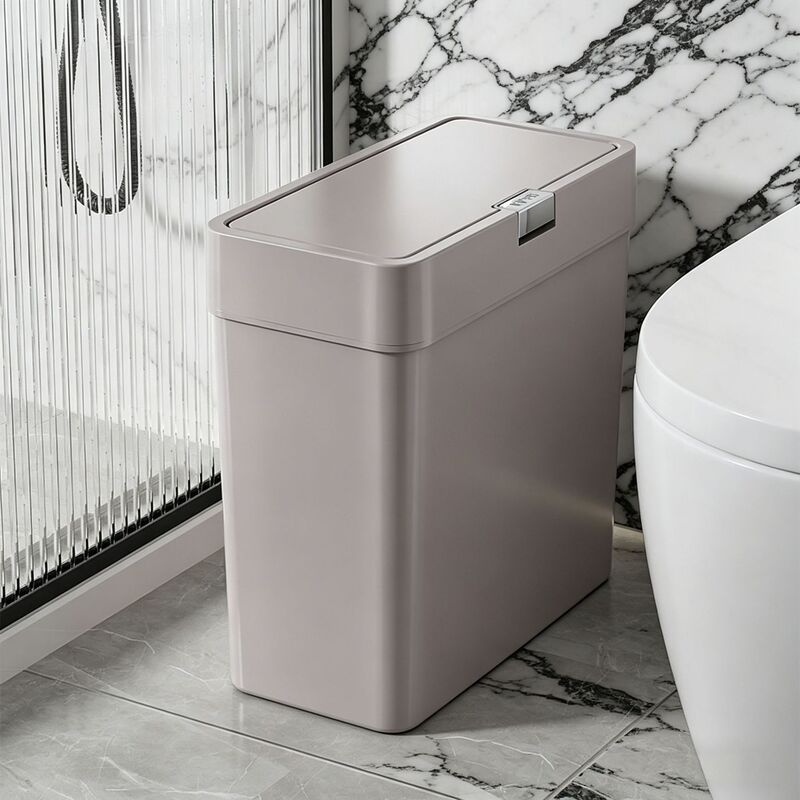 Directly Supplied from the Source, Bathroom Trash Can with Lid, Stylish Design for Living Room, Bedroom, Narrow Spaces, Available in Various Sizes, Dedicated for Toilet Use