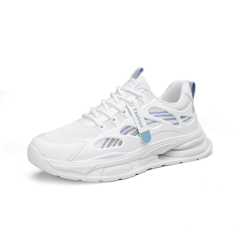 Zapatos de hombre verano 2026 nuevos zapatos de deporte casuales transpirables de malla adolescente estudiantes corriendo zapatos de moda de papá