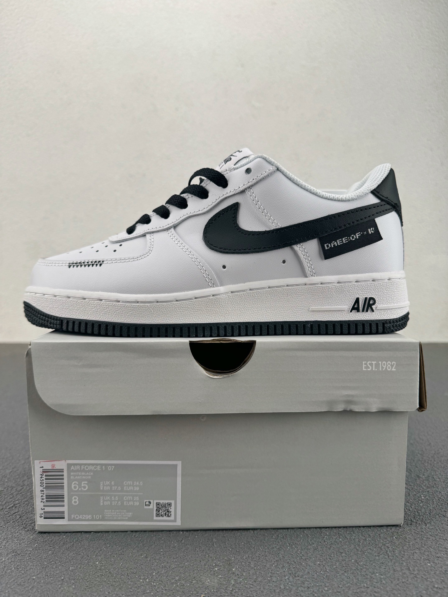 Zapatos Putian versión original de la fuerza aérea No. 1 en el extranjero marca conjunta de la cabeza de cuero en lugar de cojín de aire zapatillas deportivas para hombres y mujeres