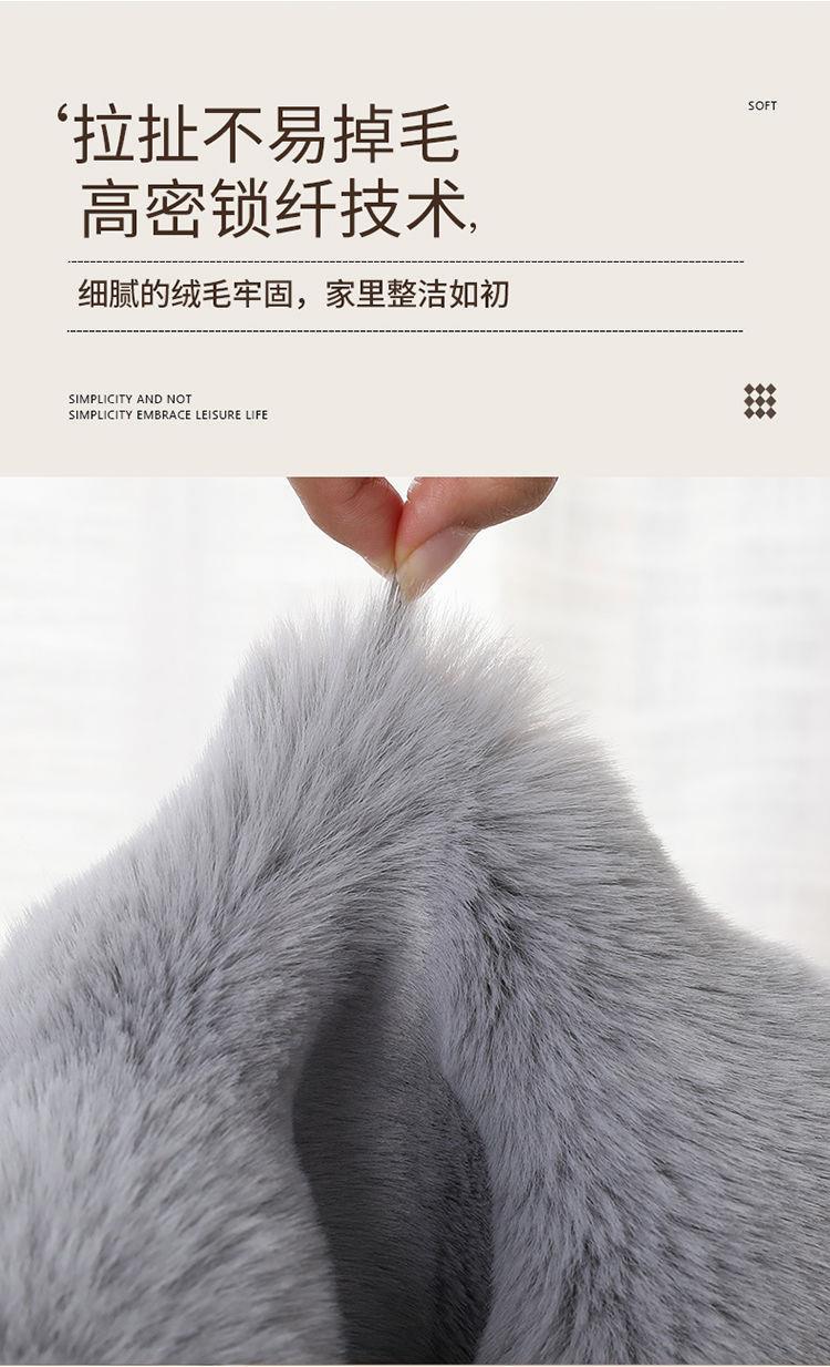 Carpet Door Mat Can Be Cut, Wabi-Sabi Style Carpet, Light Luxury Floor Mat, Silent Tatami Bay Window, Double-Sided Gray-White Carpet