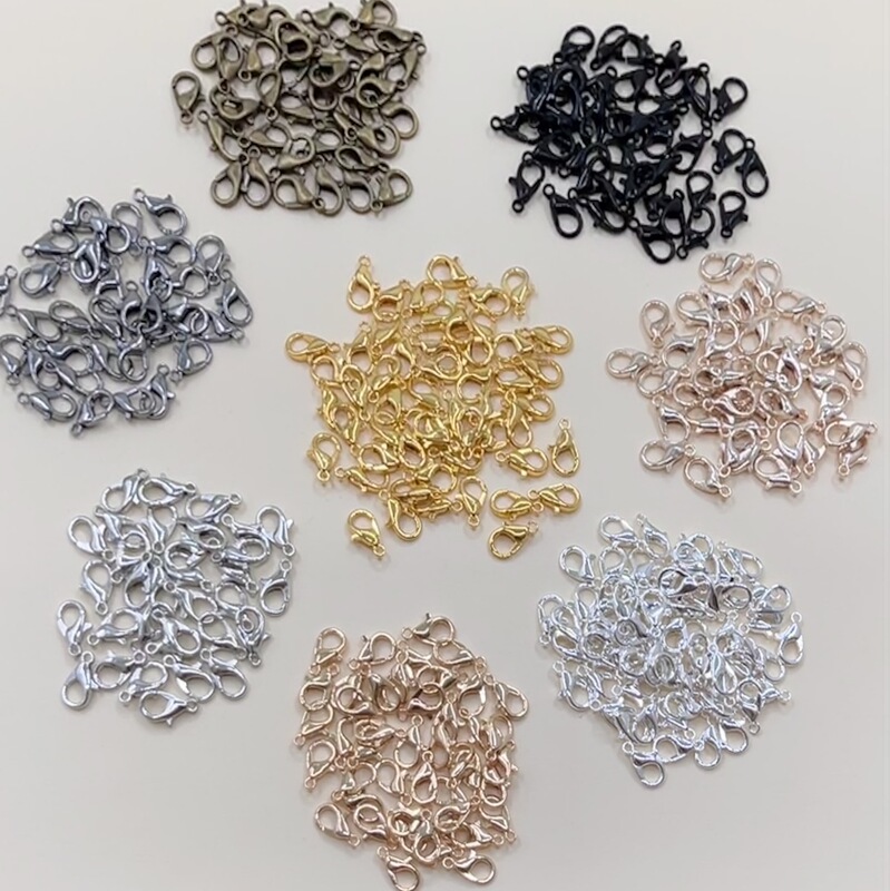 DIY Jewelry Accessories High-Quality Zinc Alloy Lobster Clasp Necklace Connection Buckle Jewelry Buckle Multi-Specification Bracelet Finishing Buckle