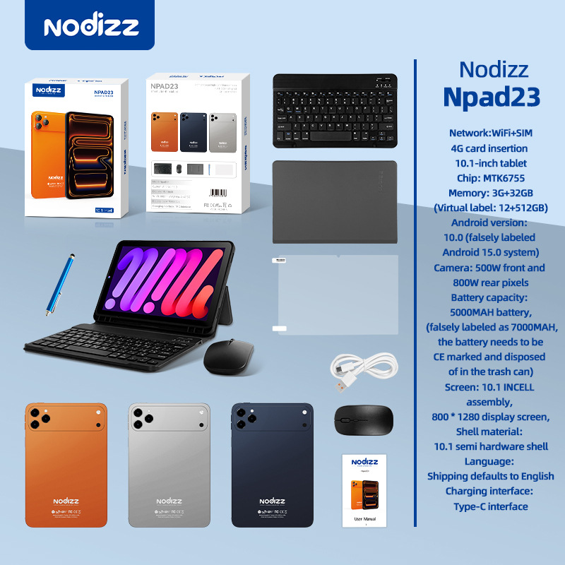 Full Netcom Npad23 Tablet Computer 5g Card Full Netcom Google Store App Download Video Call I17 Love