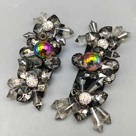 厂家直销手缝鞋花鞋配件玻璃水钻鞋材配饰单鞋高跟鞋鞋头饰品辅料