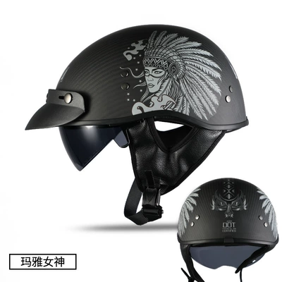 summer helmet scoop helmet carbon | Motosiklet kaskı (dəbilqə) - 3k-maya-goddess-m