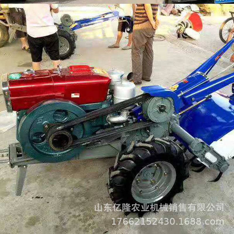农用手扶打田机 家用手扶拖拉机 柴油水冷手扶旋耕机