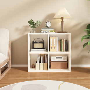 Free Grid Cabinet Open Storage Cabinet Display Cabinet Storage Cabinet Floor-Standing Storage Cabinet Bookshelf Children's Combination Bookcase
