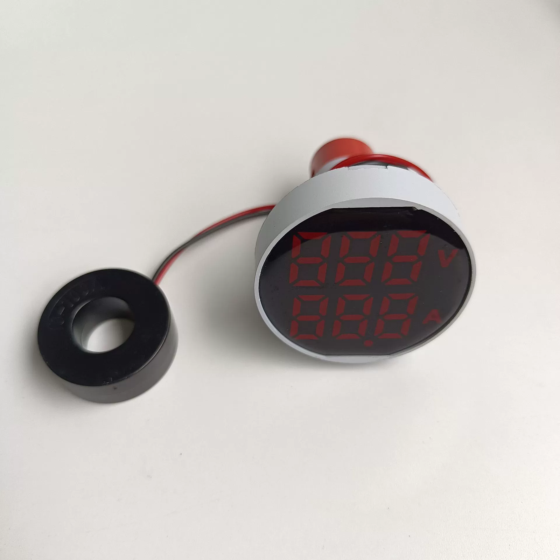 Круглый экран цифровой дисплей большой экран переменного тока Два в одном амперметра напряжения световая сигнальная лампа AD112-50DVA