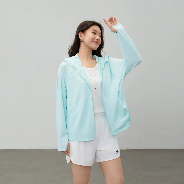 【Легкая дышащая повседневная универсальная куртка с капюшоном и защитой от солнца】Женская одежда больших размеров для похудения для женщин больших размеров, новый летний стиль.