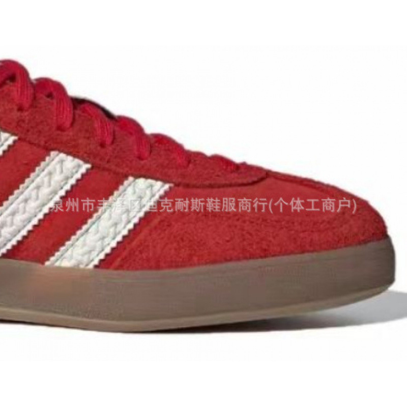 Zapatos de Putian, versión alta Samba, diseño original, Año de la Serpiente, zapatillas versátiles de suela gruesa que aumentan la altura, de color rojo para el campus, modernas y versátiles.