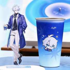 【新款】崩坏星穹铁道联名冷变杯白厄遐蝶不锈钢冷变杯水杯情侣杯
