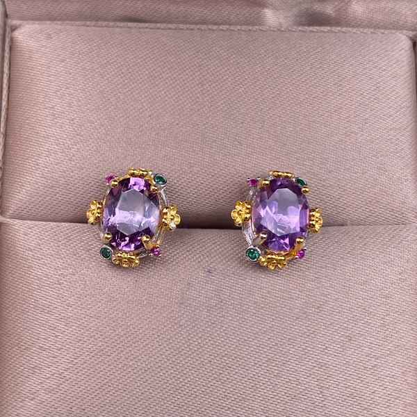 With amethyst