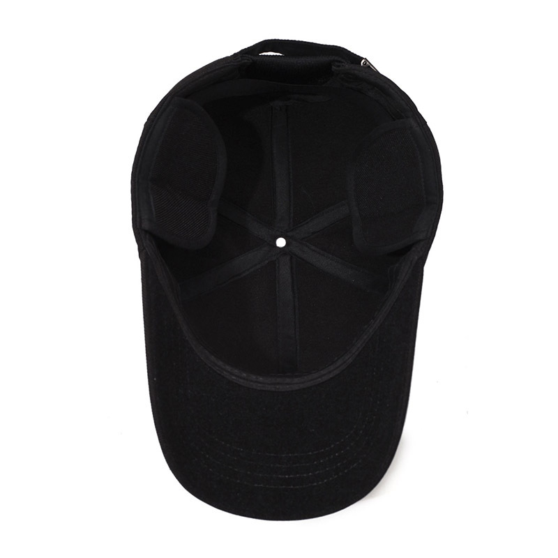 Cappellino da baseball uomo invernale con paraorecchie e lana_voghion.com