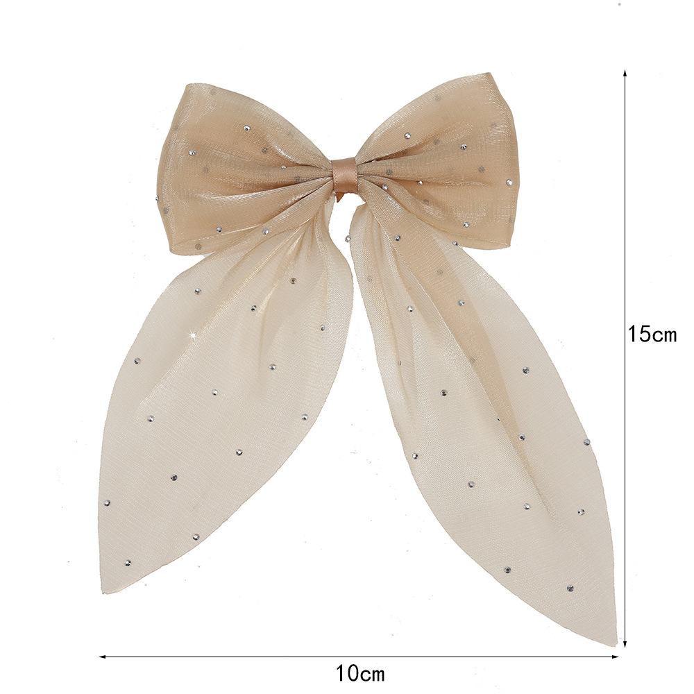 Pequeño viento fragante, gran sauce, punto de plata, cola de golondrina, lazo, accesorios de joyería de bricolaje hechos a mano, accesorios para el cabello de pinza de gasa