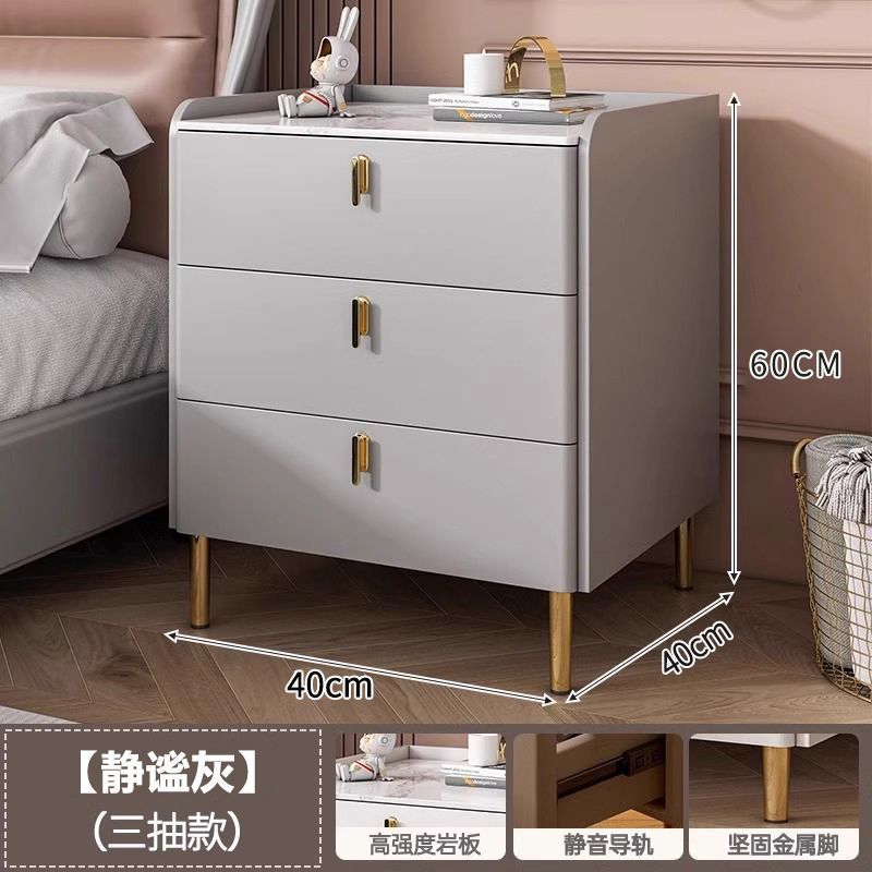 [합리적인 분류수납] 콰이어트 그레이-3단서랍 40CM