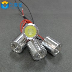 Ledスポットライトケース点光源設備照明車アルミ部品10mm孔明セット1wスポットライトセット19mm