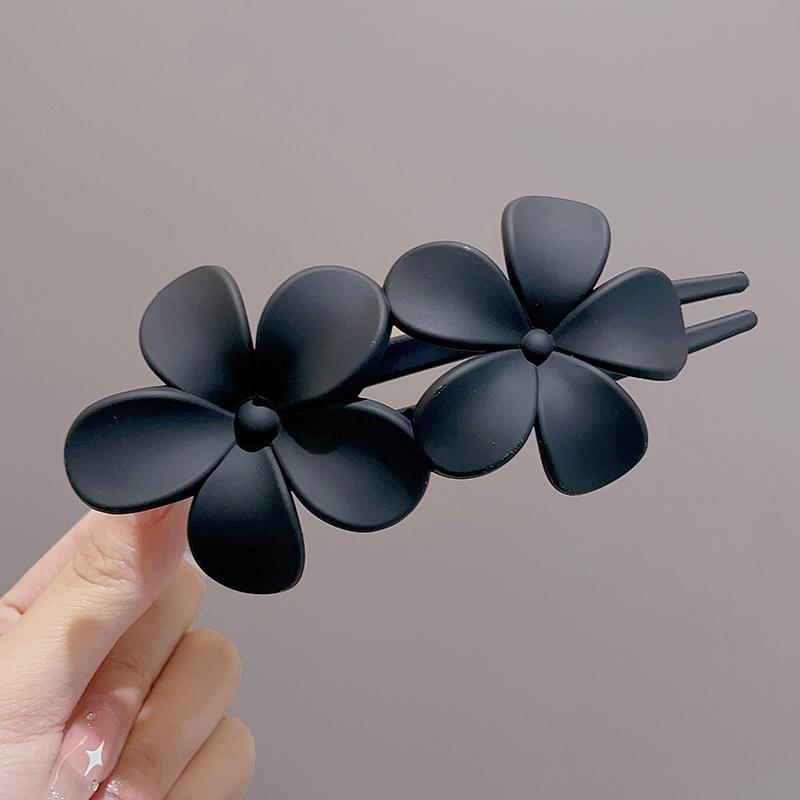 Temperamento flor agarrar clips de cabello de mujer de alto nivel gran cabeza trasera un clip de cabello de boca de pato clips de cabello tocado