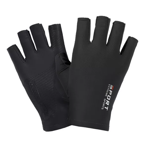 Men's and Women's Ice Silk Half-Finger Riding Sports High Elastic Comfortable Fitness Men's Sunscreen Gloves