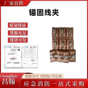 Connection equipment for terminal anchorage clamp of double-lug load-bearing cable for railway catenary
