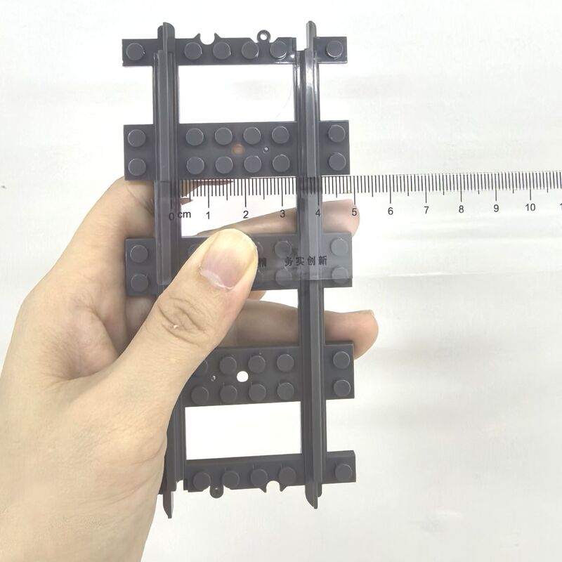兼容乐高火车轨道场景拼装积木直轨弯轨DIY列车铁轨全套拼装积木|undefined