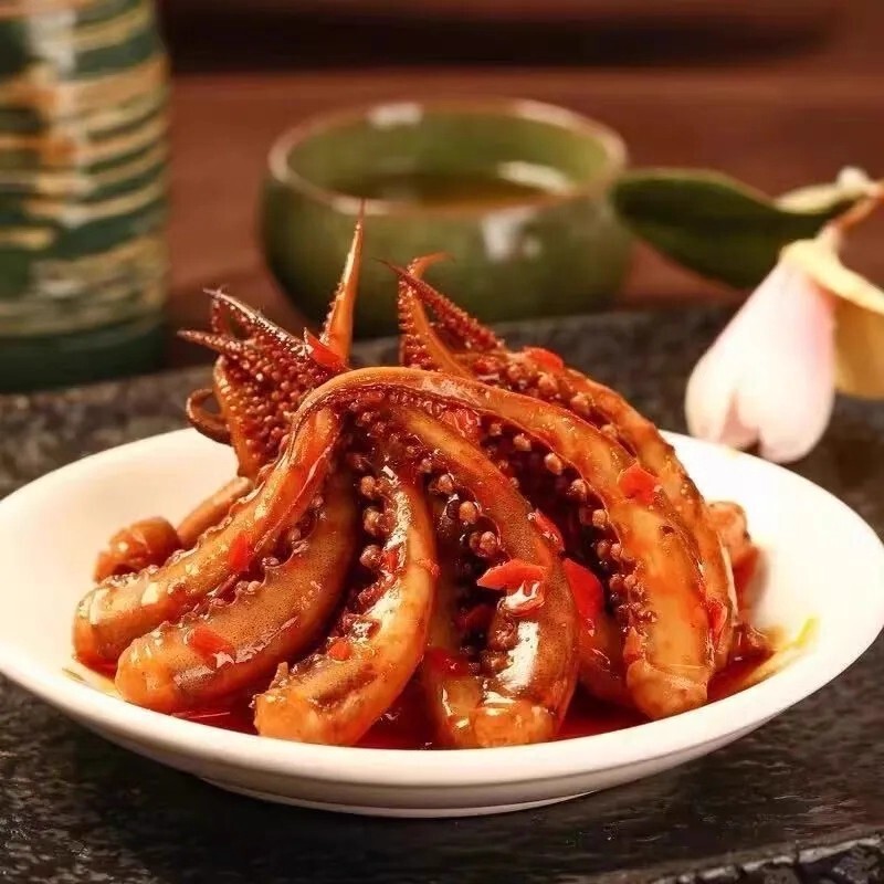 口水娃麻辣鱿鱼香辣鉄板焼き即席食用イカの触手スナック海鮮ネット人気レジャーフード|undefined