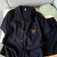 Can Be Worn Outside Pajamas Men's Summer Summer Boys Short-Sleeved Cloud Cotton Pure Cotton Home Clothes Suit Large Size Teenagers