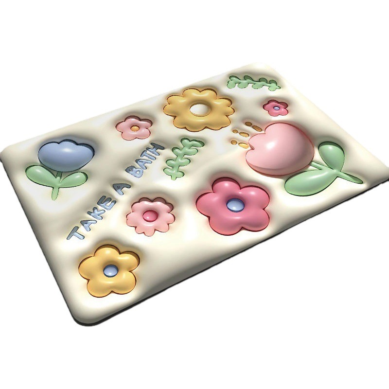 Venta al por mayor imitación de barro de diatomeas alfombra de piso moderno minimalista baño puerta alfombra de piso baño absorbente de barro de diatomeas alfombra de piso de secado rápido