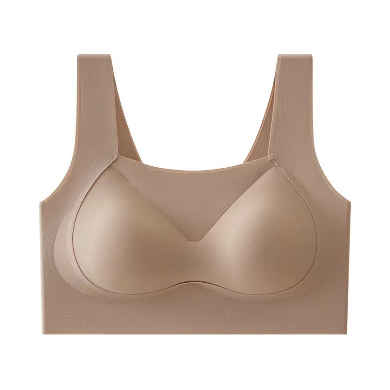Hielo sin marcas de espalda hermosa, bra deportivo sin anillo de acero transpirable, pecho grande, ropa interior pequeña, mujer delgada de verano image 6