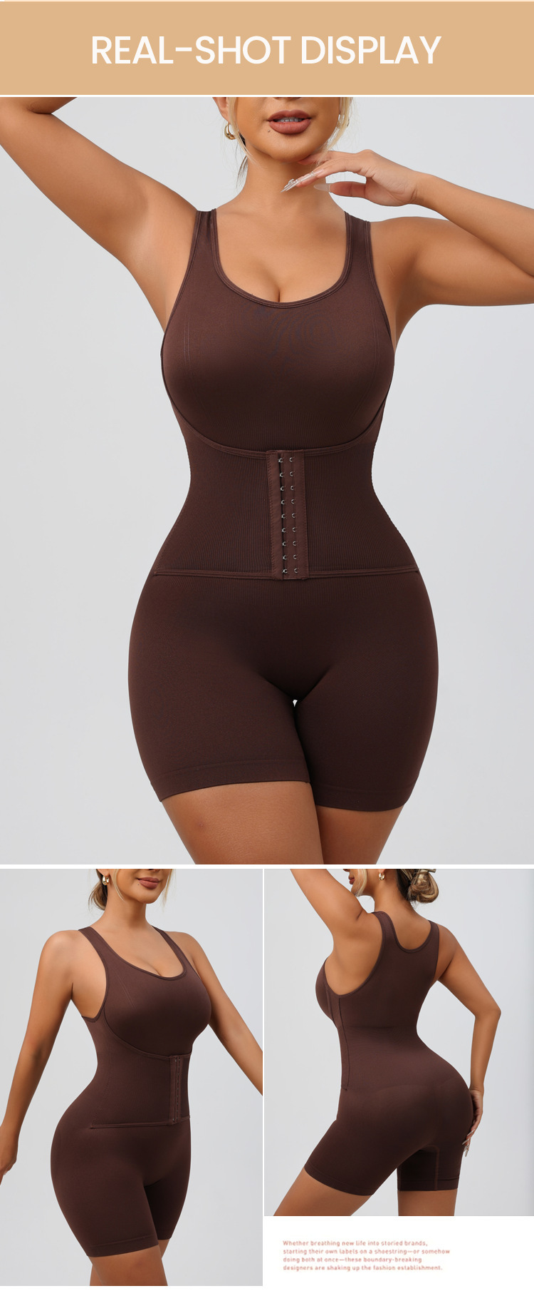 Plus size shapewear-bodysuit för kvinnor med magkontroll_voghion.com