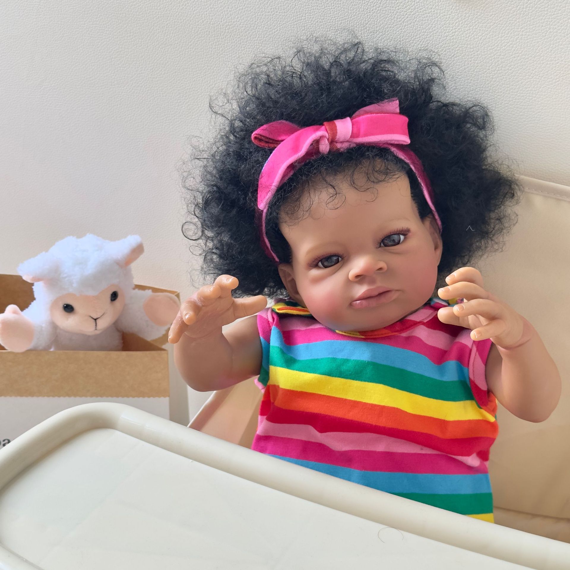 50cm simulación muñeca negro piel Arco Iris ropa muñeca Lanny transfronteriza Venta caliente suministro entrega de una sola pieza